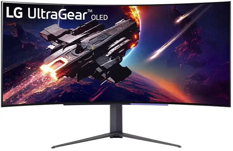 Zostań niepokonany w każdym starciu z wyjątkowym 45 calowym LG 45GR95QE-B.AEU – zakrzywionym monitorem gamingowym UltraGear OLED WQHD